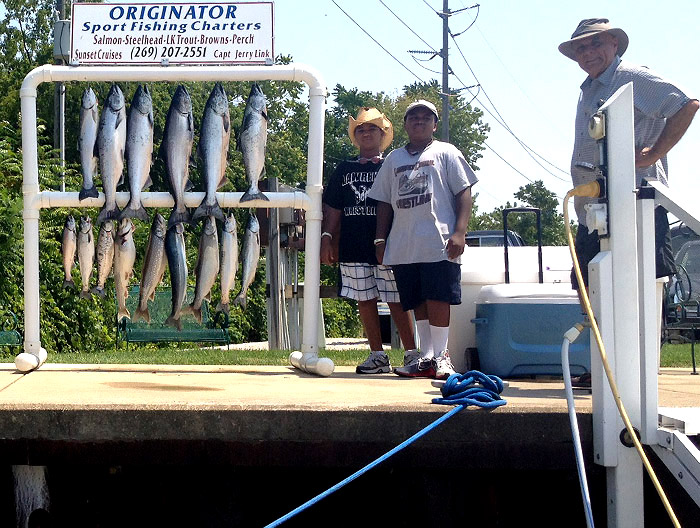 Originator Fishing Charter :: Terrific Catch on Lake Michigan from the Port of St. Joseph, Michigan!